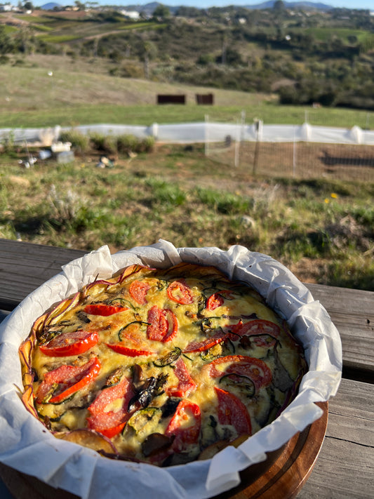 Sweet Potato Encrusted Quiche